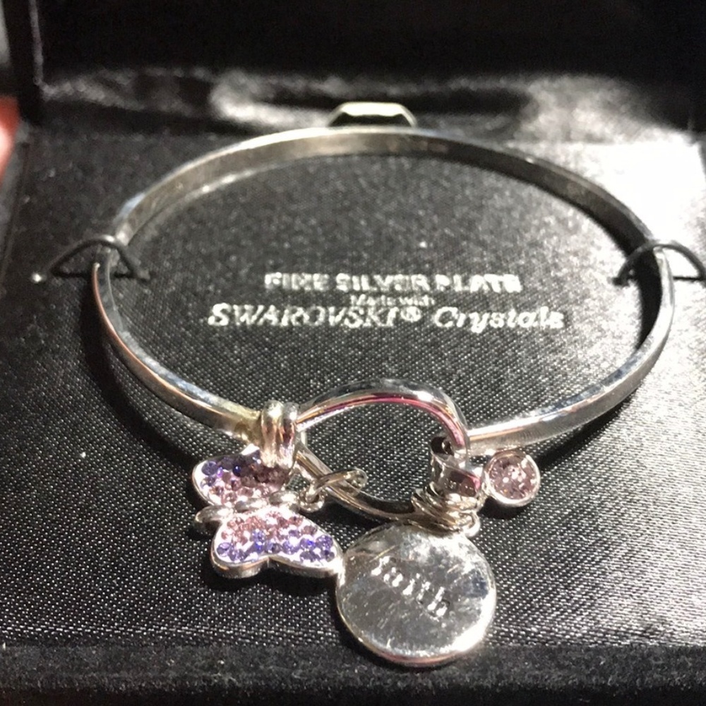 Truly Inspired Swarovski Crystals Faith Bracelet